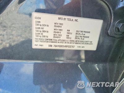 Zdjęcie 13 z 13 samochodu: 2024 TESLA MODEL Y VIN:7SAYGDEE4RF032767 - miniatura