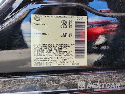 Zdjęcie 13 z 13 samochodu: 2020 NISSAN ALTIMA SL VIN:1N4BL4EV5LC127525 - miniatura
