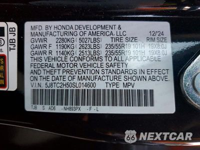 Zdjęcie 14 z 14 samochodu: 2025 ACURA RDX TECHNOLOGY VIN:5J8TC2H50SL014600 - miniatura