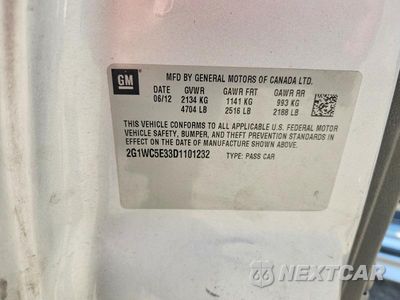 Zdjęcie 13 z 13 samochodu: 2013 CHEVROLET IMPALA LTZ VIN:2G1WC5E33D1101232 - miniatura