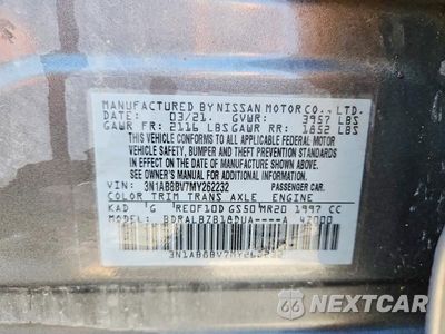 Zdjęcie 12 z 12 samochodu: 2021 NISSAN SENTRA S VIN:3N1AB8BV7MY262232 - miniatura