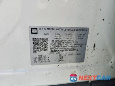 Zdjęcie 14 z 14 samochodu: 2021 CHEVROLET EQUINOX LS VIN:3GNAXHEV8MS166615 - miniatura
