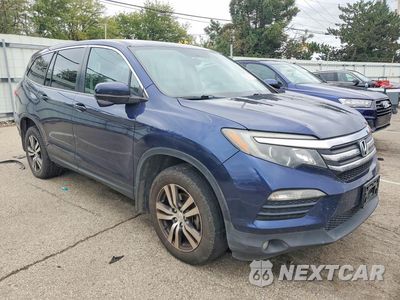 Czwarte zdjęcie samochodu z boku: 2017 HONDA PILOT EX VIN:5FNYF6H3XHB000670 - miniatura