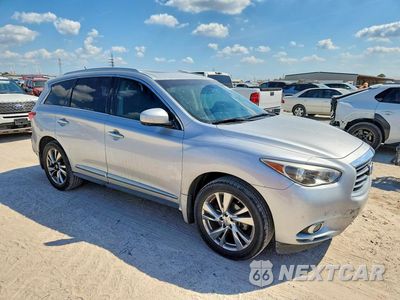 Czwarte zdjęcie samochodu z boku: 2013 INFINITI JX35 BASE VIN:5N1AL0MN9DC343410 - miniatura