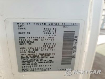 Zdjęcie 14 z 14 samochodu: 2017 NISSAN NV200 DELIVERY VAN VIN:3N6CM0KN1HK721231 - miniatura
