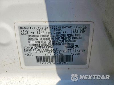 Zdjęcie 12 z 12 samochodu: 2017 NISSAN VERSA 1.6 S PLUS VIN:3N1CN7AP8HL852956 - miniatura