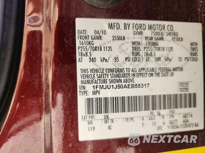 Zdjęcie 13 z 13 samochodu: 2010 FORD EXPEDITION EDDIE BAUER VIN:1FMJU1J50AEB55317 - miniatura
