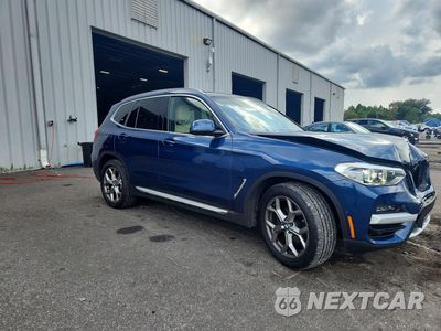 Czwarte zdjęcie samochodu z boku: 2021 BMW X3 SDRIVE30I VIN:5UXTY3C02M9G13596 - miniatura