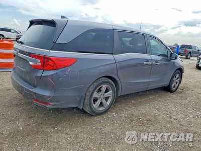 Trzecie zdjęcie samochodu z tyłu: 2018 HONDA ODYSSEY EXL VIN:5FNRL6H76JB083326 - miniatura