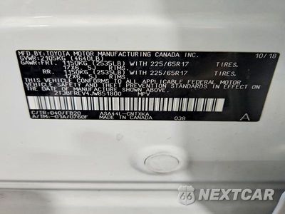Zdjęcie 13 z 13 samochodu: 2018 TOYOTA RAV4 LE VIN:2T3BFREV4JW851800 - miniatura