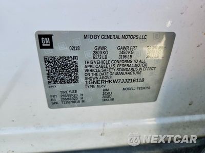 Zdjęcie 13 z 13 samochodu: 2018 CHEVROLET TRAVERSE LT VIN:1GNERHKW7JJ216118 - miniatura