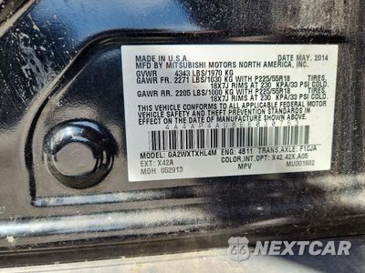 Zdjęcie 13 z 13 samochodu: 2014 MITSUBISHI OUTLANDER SPORT SE VIN:4A4AP4AU8EE030763 - miniatura