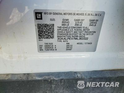 Zdjęcie 13 z 13 samochodu: 2021 GMC TERRAIN SLT VIN:3GKALPEV7ML363322 - miniatura