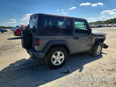 Trzecie zdjęcie samochodu z tyłu: 2021 JEEP WRANGLER SPORT VIN:1C4HJXAG1MW828498 - miniatura