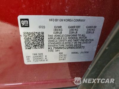 Zdjęcie 13 z 13 samochodu: 2024 CHEVROLET TRAILBLAZER LS VIN:KL79MMS22RB030875 - miniatura