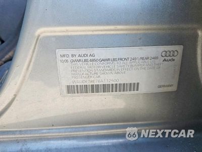 Zdjęcie 12 z 12 samochodu: 2006 AUDI A4 2.0T QUATTRO VIN:WAUDF78E76A112500 - miniatura