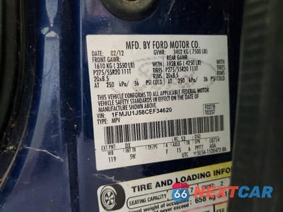 Zdjęcie 13 z 13 samochodu: 2012 FORD EXPEDITION VIN:1FMJU1J58CEF34620 - miniatura