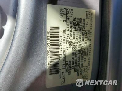 Zdjęcie 12 z 12 samochodu: 2010 NISSAN VERSA 1.8 S VIN:3N1BC1CP0AL447904 - miniatura