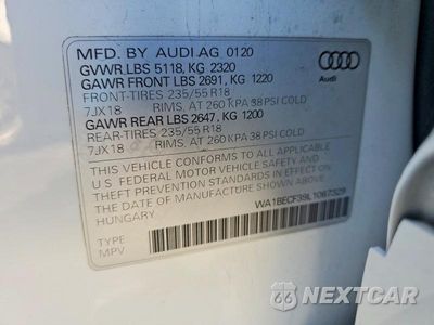 Zdjęcie 12 z 12 samochodu: 2020 AUDI Q3 PREMIUM PLUS VIN:WA1BECF39L1067329 - miniatura