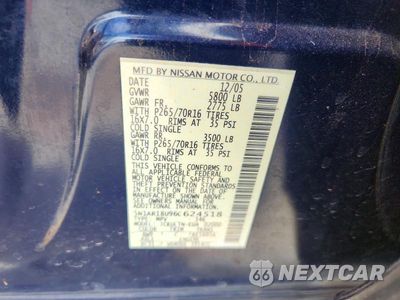 Zdjęcie 13 z 13 samochodu: 2006 NISSAN PATHFINDER S VIN:5N1AR18U96C624518 - miniatura