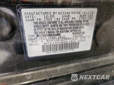 Zdjęcie 12 z 12 samochodu: 2021 NISSAN VERSA SV VIN:3N1CN8EV5ML844998 - miniatura