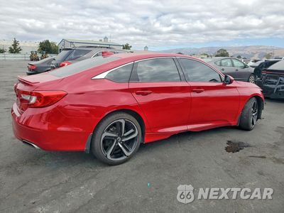 Trzecie zdjęcie samochodu z tyłu: 2019 HONDA ACCORD SPORT VIN:1HGCV1F37KA129079 - miniatura