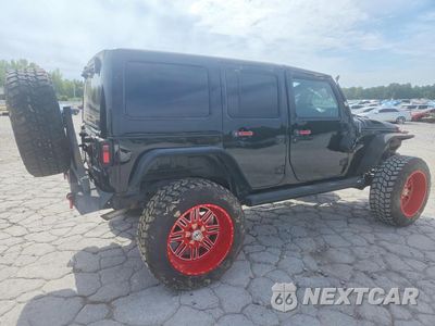 Trzecie zdjęcie samochodu z tyłu: 2018 JEEP WRANGLER UNLIMITED SPORT VIN:1C4HJWDG2JL920867 - miniatura