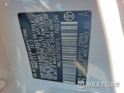 Zdjęcie 12 z 12 samochodu: 2015 TOYOTA YARIS 3-DOOR LE VIN:VNKJTUD31FA055073 - miniatura