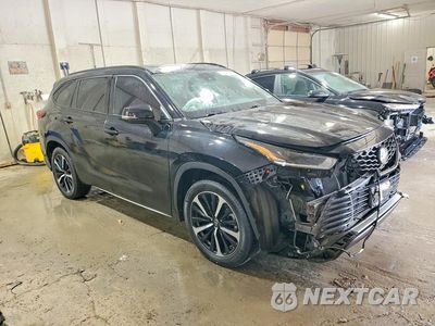 Czwarte zdjęcie samochodu z boku: 2022 TOYOTA HIGHLANDER XSE VIN:5TDJZRBH0NS189271 - miniatura