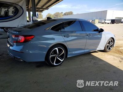 Trzecie zdjęcie samochodu z tyłu: 2022 HONDA ACCORD SPORT VIN:1HGCV1F30NA055623 - miniatura