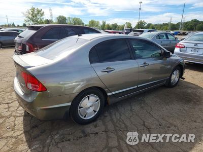 Trzecie zdjęcie samochodu z tyłu: 2008 HONDA CIVIC HYBRID VIN:JHMFA36248S019053 - miniatura