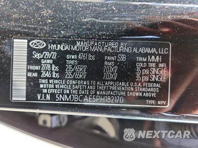 Zdjęcie 14 z 14 samochodu: 2023 HYUNDAI TUCSON SEL VIN:5NMJBCAE5PH182170 - miniatura