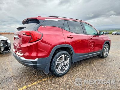 Trzecie zdjęcie samochodu z tyłu: 2021 GMC TERRAIN SLT VIN:3GKALVEV3ML319242 - miniatura