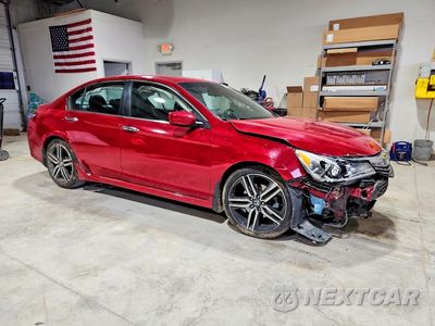 Czwarte zdjęcie samochodu z boku: 2016 HONDA ACCORD SPORT VIN:1HGCR2F50GA096607 - miniatura