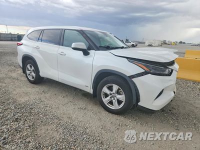 Czwarte zdjęcie samochodu z boku: 2022 TOYOTA HIGHLANDER HYBRID LE VIN:5TDBBRCH0NS553499 - miniatura