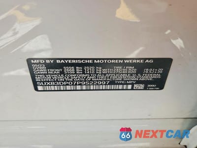 Zdjęcie 13 z 13 samochodu: 2023 BMW X3 M40I VIN:5UX83DP07P9S22997 - miniatura