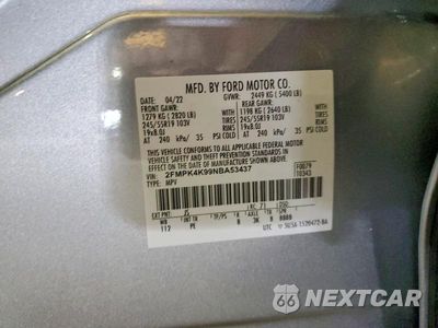Zdjęcie 13 z 13 samochodu: 2022 FORD EDGE TITANIUM VIN:2FMPK4K99NBA53437 - miniatura