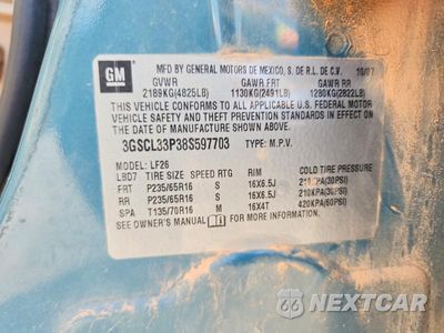 Zdjęcie 13 z 13 samochodu: 2008 SATURN VUE XE VIN:3GSCL33P38S597703 - miniatura