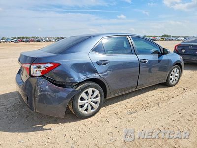 Trzecie zdjęcie samochodu z tyłu: 2014 TOYOTA COROLLA LE VIN:2T1BURHE9EC061040 - miniatura