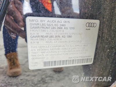 Zdjęcie 13 z 13 samochodu: 2016 AUDI Q5 PREMIUM VIN:WA1C2AFP9GA059841 - miniatura