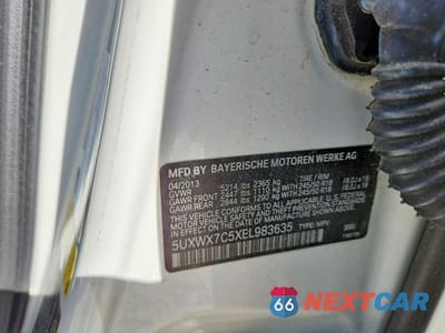 Zdjęcie 12 z 12 samochodu: 2014 BMW X3 XDRIVE35I VIN:5UXWX7C5XEL983635 - miniatura