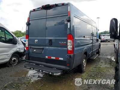 Trzecie zdjęcie samochodu z tyłu: 2021 RAM PROMASTER 3500 DELIVERY VAN VIN:3C6MRVJG8ME556450 - miniatura