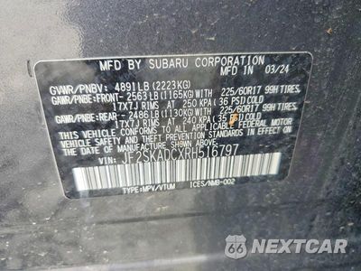 Zdjęcie 13 z 13 samochodu: 2024 SUBARU FORESTER PREMIUM VIN:JF2SKADCXRH516797 - miniatura