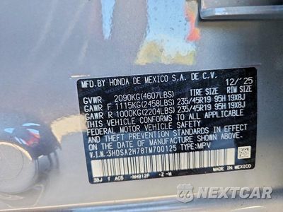 Zdjęcie 13 z 13 samochodu: 2026 ACURA ADX A-SPEC ADVANCE VIN:3HDSA2H78TM700125 - miniatura