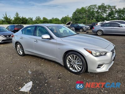 Czwarte zdjęcie samochodu z boku: 2018 INFINITI Q50 3.0T LUXE VIN:JN1EV7AR1JM439475 - miniatura