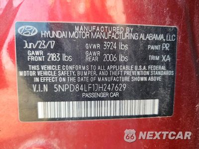 Zdjęcie 12 z 12 samochodu: 2018 HYUNDAI ELANTRA SEL VIN:5NPD84LF1JH247629 - miniatura