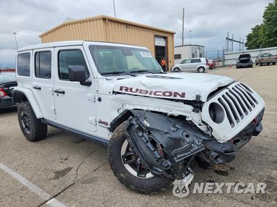 Czwarte zdjęcie samochodu z boku: 2020 JEEP WRANGLER UNLIMITED RUBICON VIN:1C4HJXFG5LW217669 - miniatura