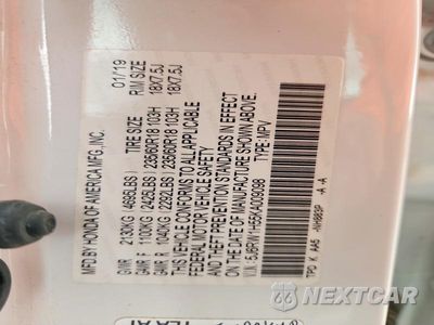 Zdjęcie 14 z 14 samochodu: 2019 HONDA CR-V EX VIN:5J6RW1H55KA009098 - miniatura