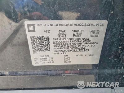 Zdjęcie 13 z 13 samochodu: 2020 CHEVROLET EQUINOX LT VIN:3GNAXUEVXLL321103 - miniatura