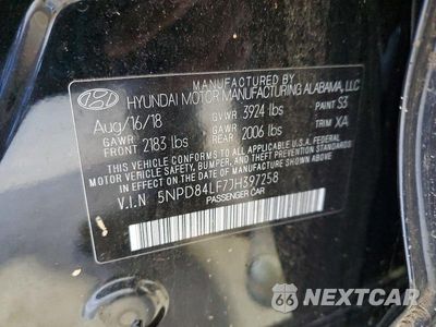 Zdjęcie 12 z 12 samochodu: 2018 HYUNDAI ELANTRA VALUE EDITION VIN:5NPD84LF7JH397258 - miniatura